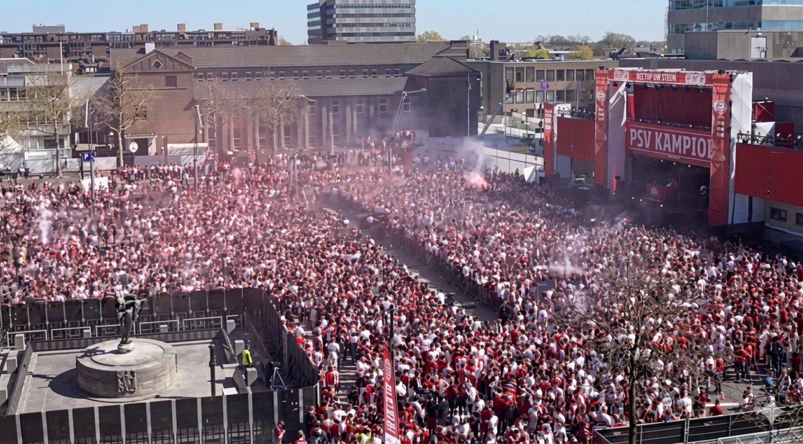 93 people treated for burns despite fireworks ban at PSV championship celebration