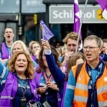 Schiphol security staff begin strike action over workload