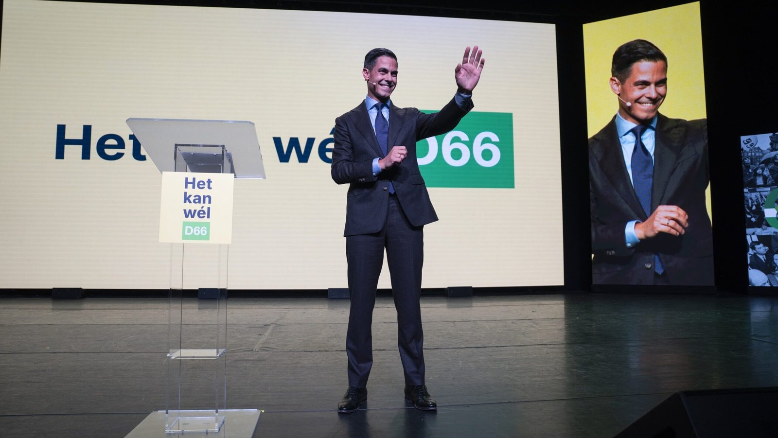 Jetten’s D66 conference speech interrupted by Gaza hecklers